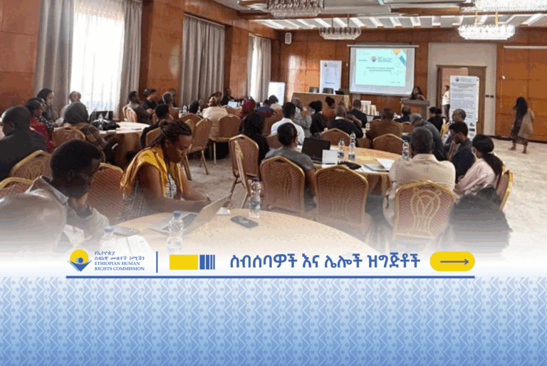 የኢሰመኮ እና የሲቪል ማኅበረሰብ ድርጅቶች ትብብር መድረክ ጠቅላላ ጉባኤ