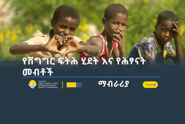 የሽግግር ፍትሕ ሂደት እና የሕፃናት መብቶች